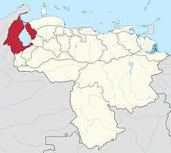 Map of Zulia