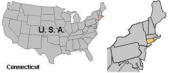 Map of Connecticut