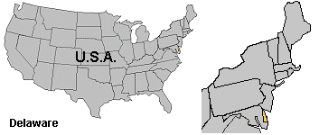 Map of Delaware