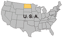 Map of North Dakota