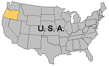 Map of Oregon