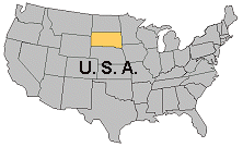 Map of South Dakota