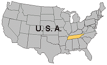Map of Tennessee