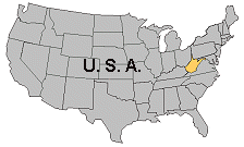 Map of West Virginia